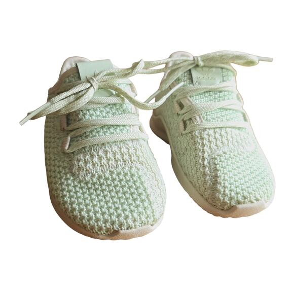 Adidas Tubular Ortholite Youth Size 9K Sea foam Green Knit Lace Up Shoes Size 5K - Picture 4 of 11